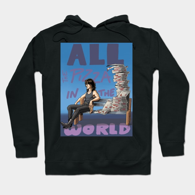 [GOWAN] All The Pizza In The World Hoodie by Signalsgirl2112